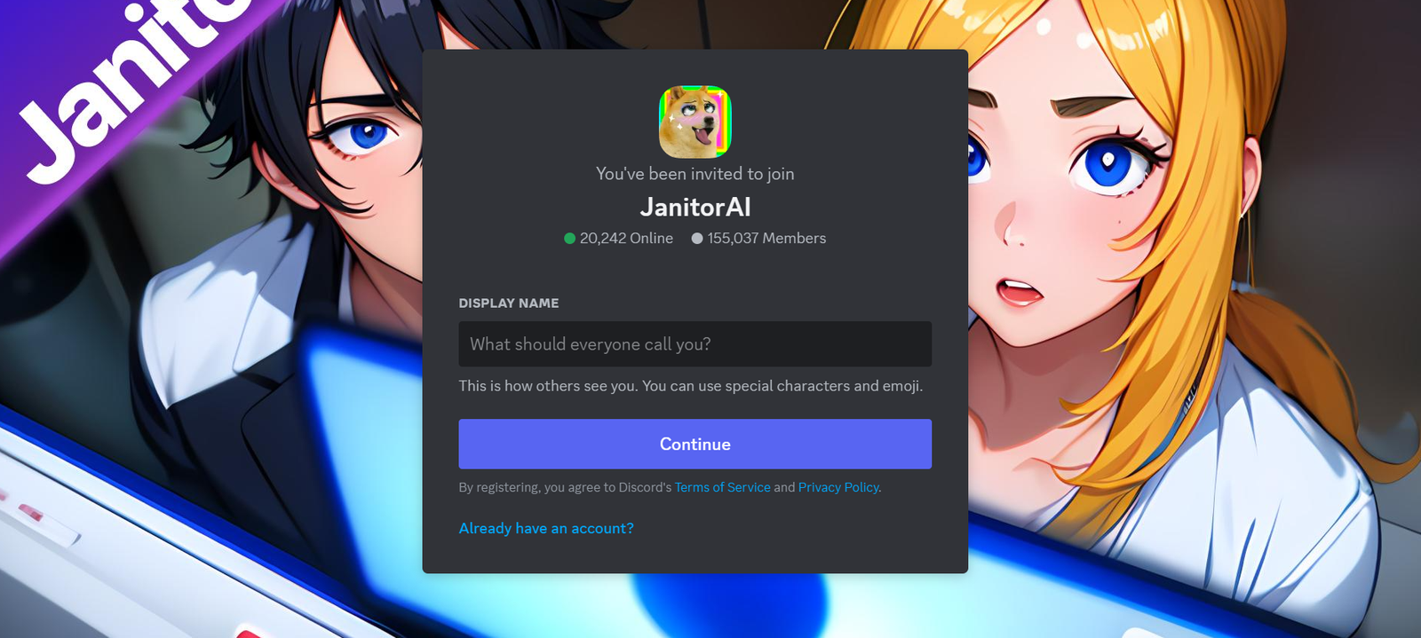 Janitor AI Events on Discord